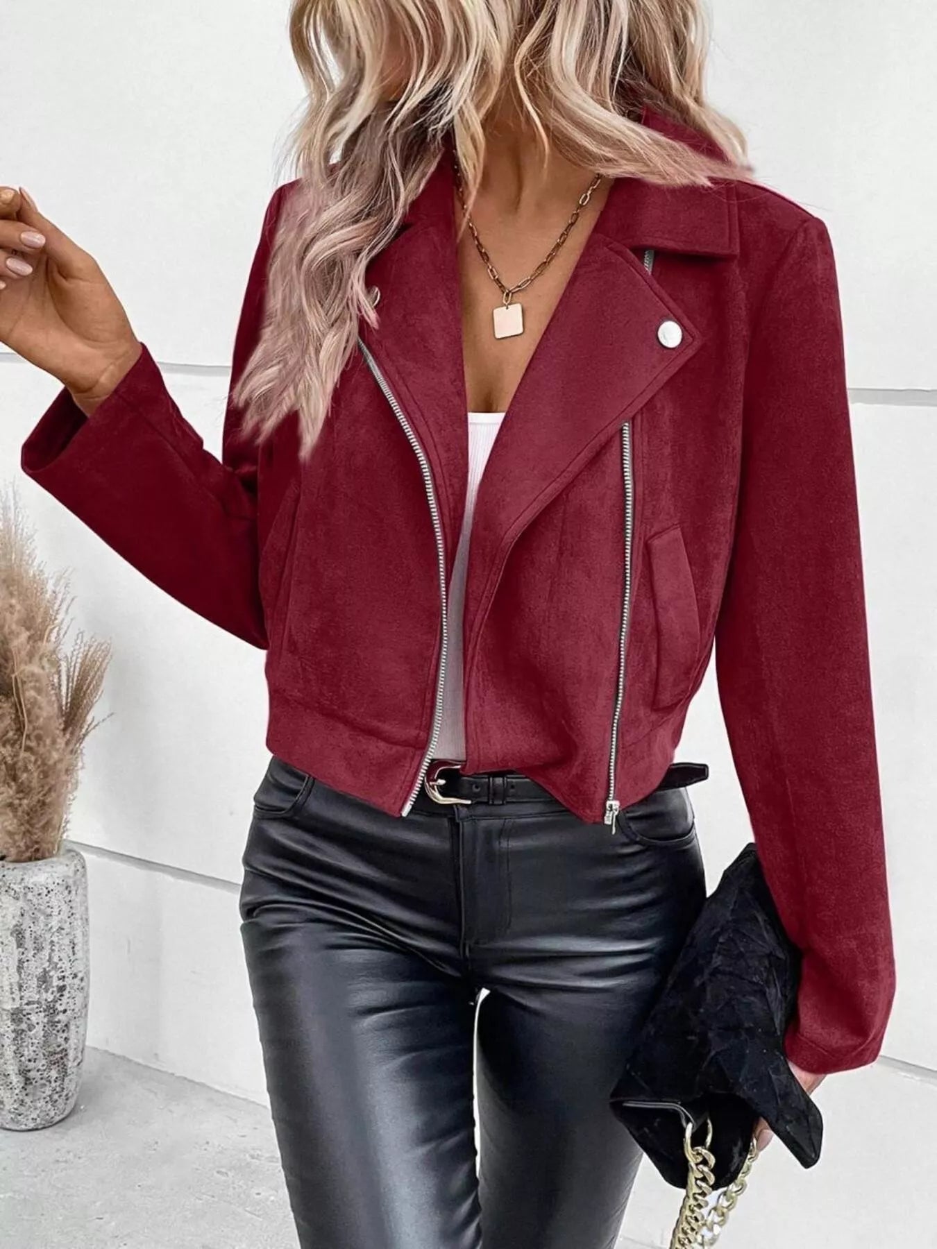 Gretta - Elegante giacca corta con zip versatile