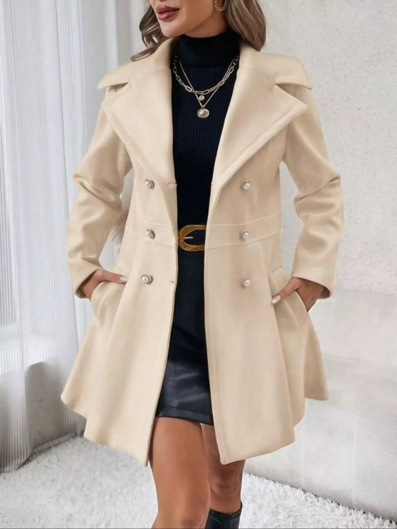 Bridgit - Maglione chic a righe con girocollo