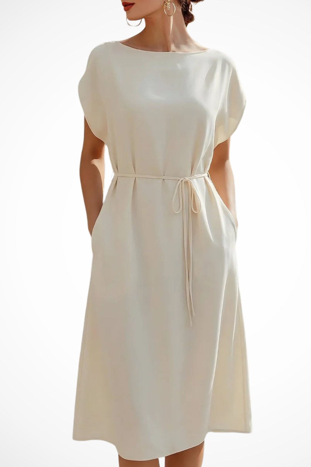 Abito Midi Bianco da Cerimonia da Donna
