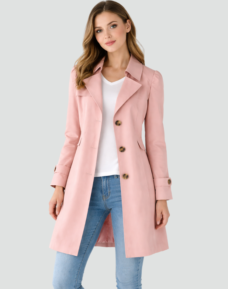 Trench Classico da Donna con Revers