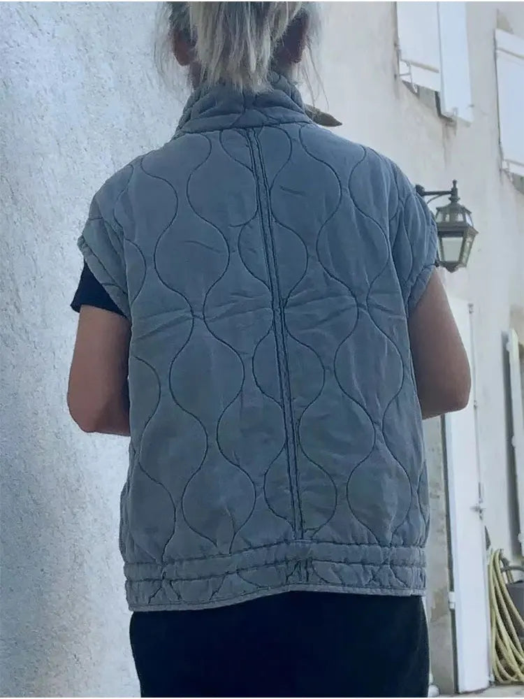 Cynthia - Gilet in cotone senza maniche