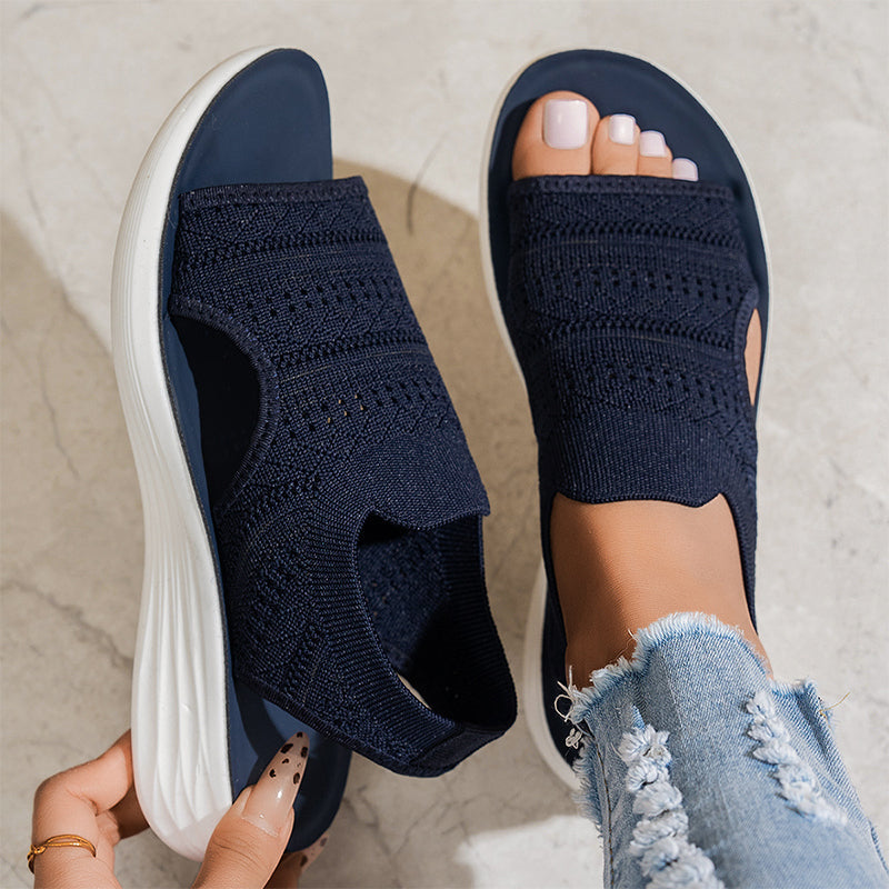 Sandali Comfort Traspiranti con Plateau da Donna