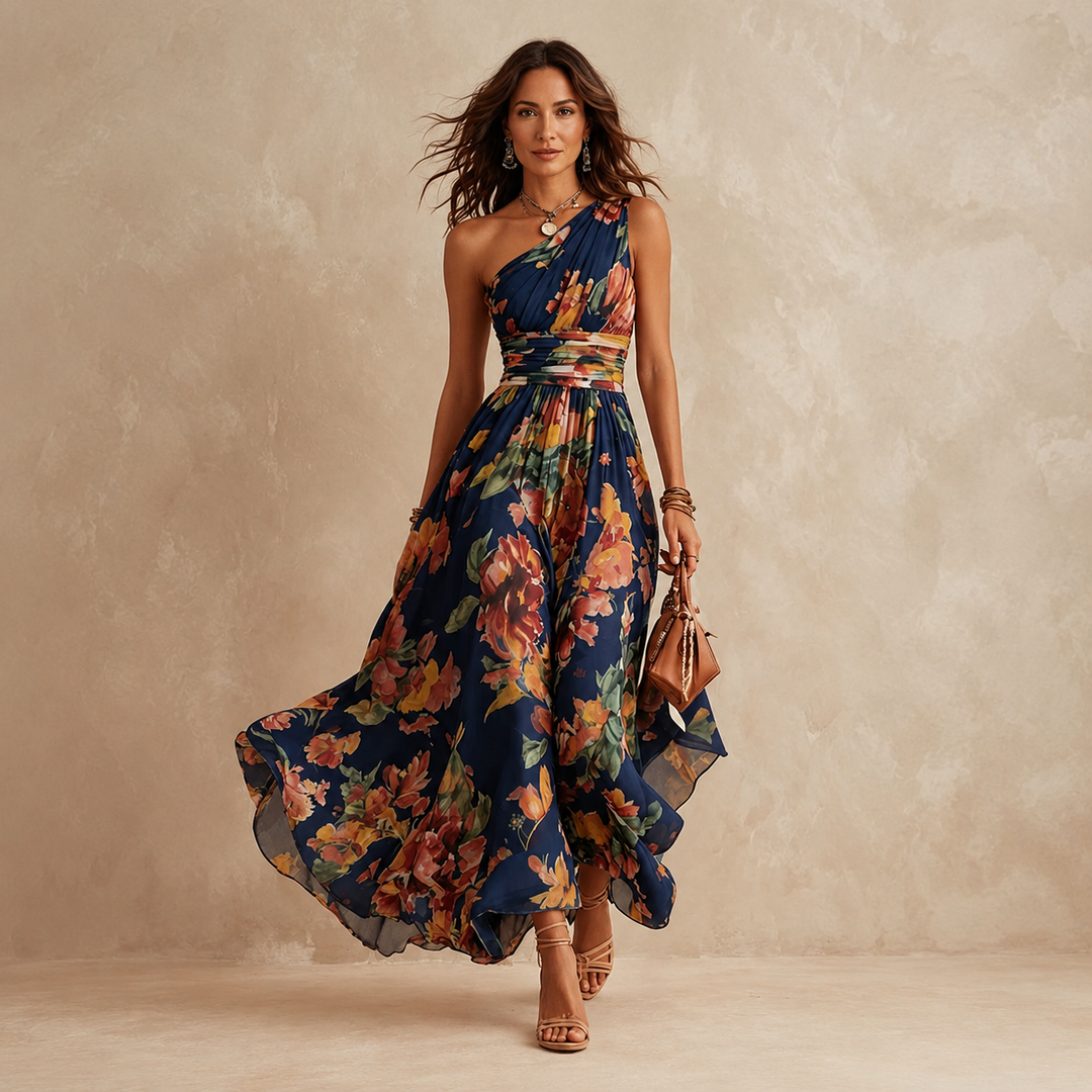 Abito Maxi Fluido Elegante da Donna