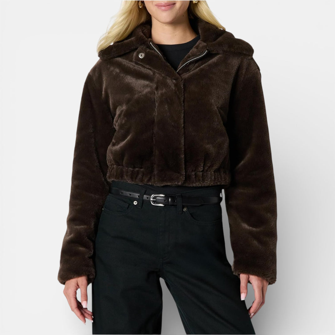 Lauryn - Giacca cropped oversize calda e stilosa