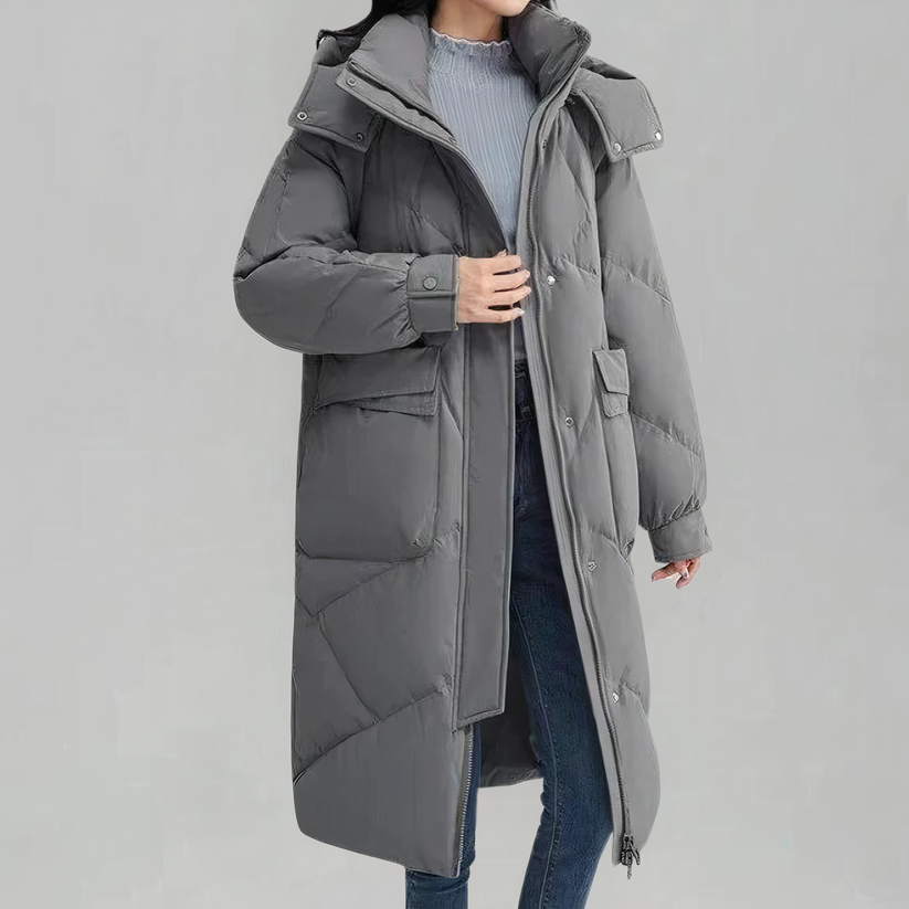 Lizelle - Cappotto lungo imbottito elegante e caldo