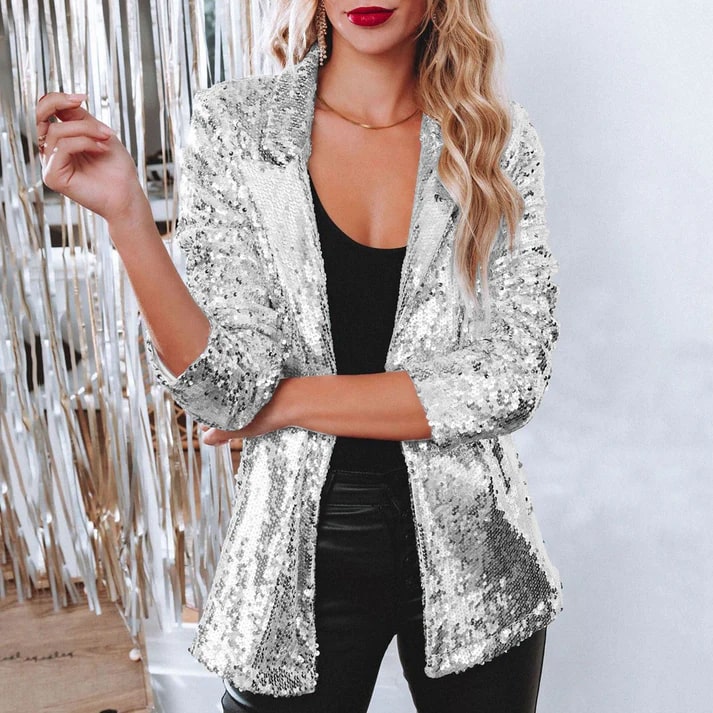 Britney - Blazer elegante con paillettes