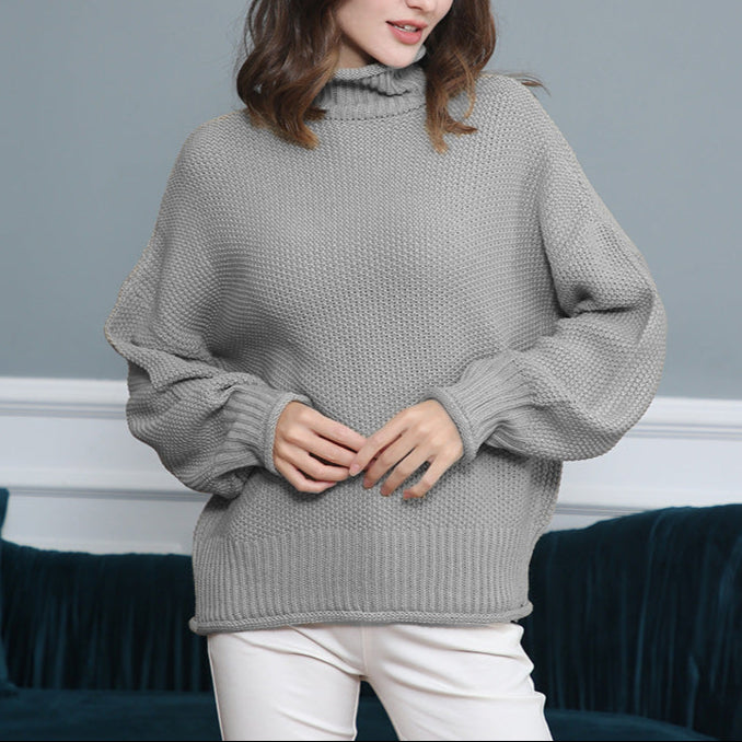 Halen - Maglione in maglia ampio a maniche lunghe con collo alto