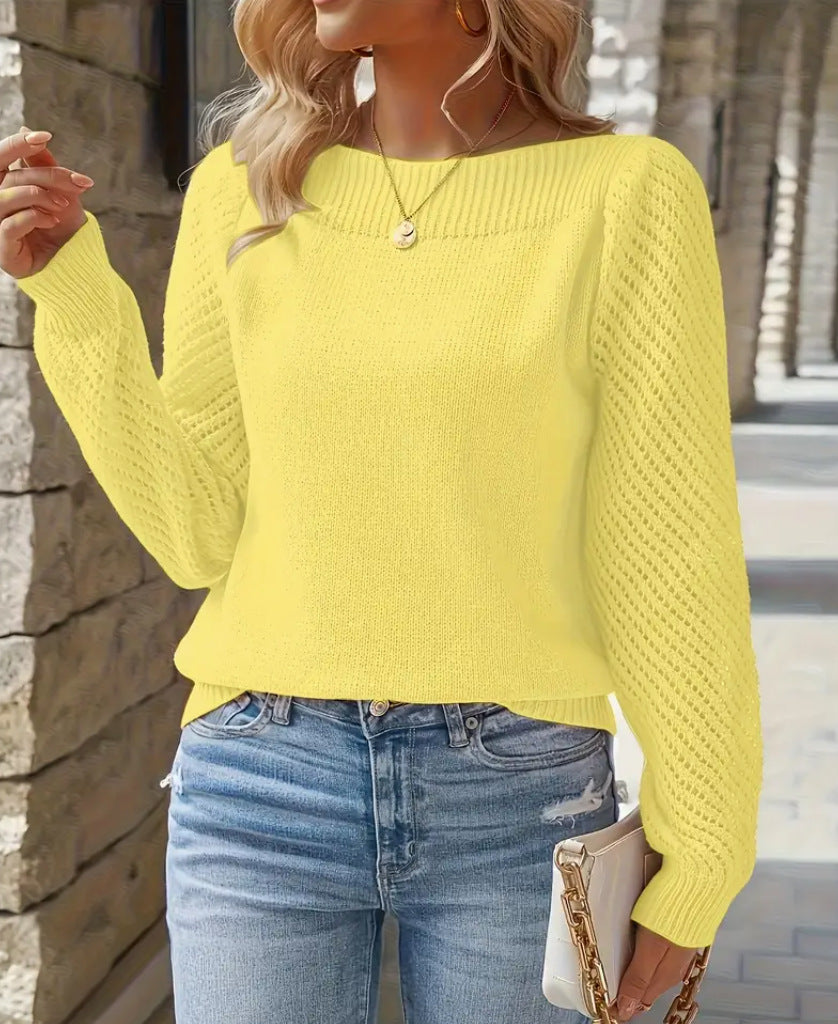 Samantha - Maglione Casual in Maglia Caldo