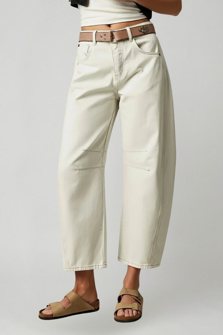 Jeans Stretch a Gamba Larga da Donna
