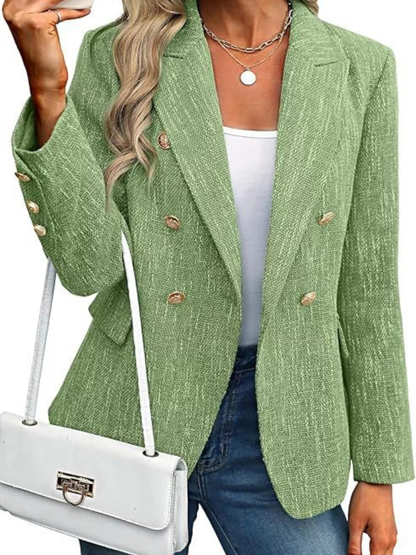 Alesia - Elegante blazer doppiopetto con revers