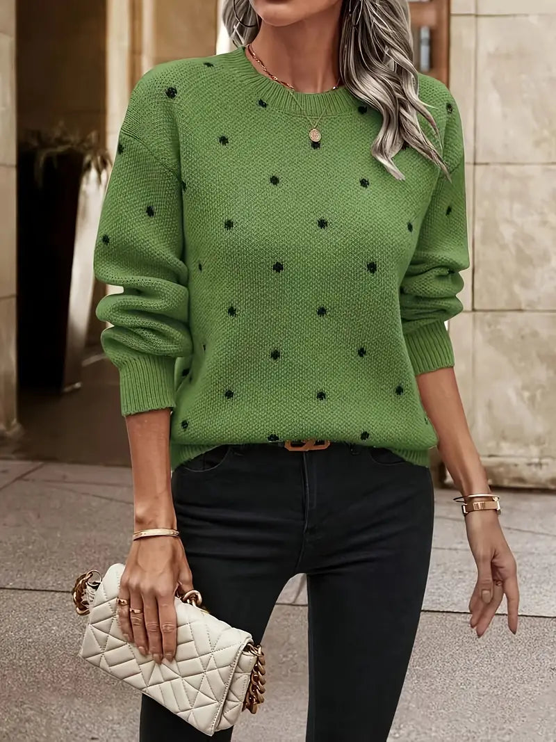 Dannah - Maglione casual ed elegante a pois