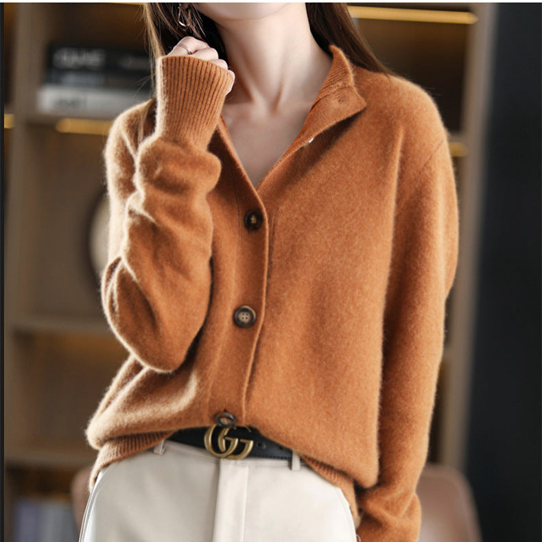 Maglione Pregiato in Maglia con Bottoni da Donna