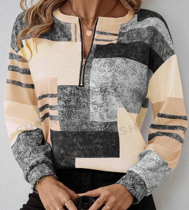 Maglione Morbido da Donna con Mezza Zip