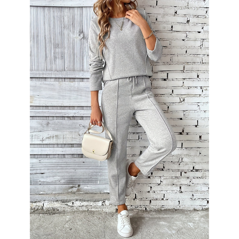 Lorraina - Set casual caldo con maglione e pantaloni