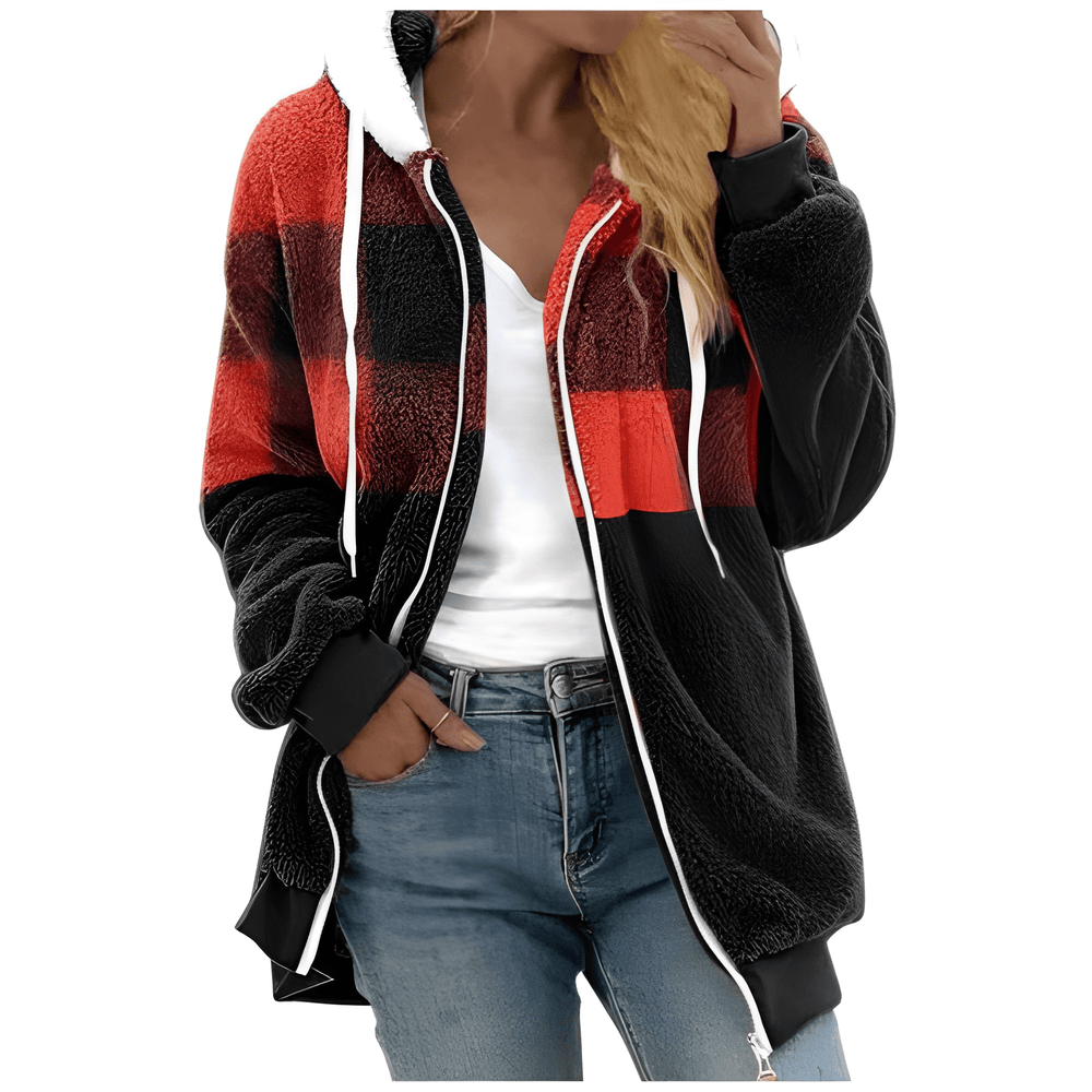 Kimberly - Giacca casual con zip e cappuccio