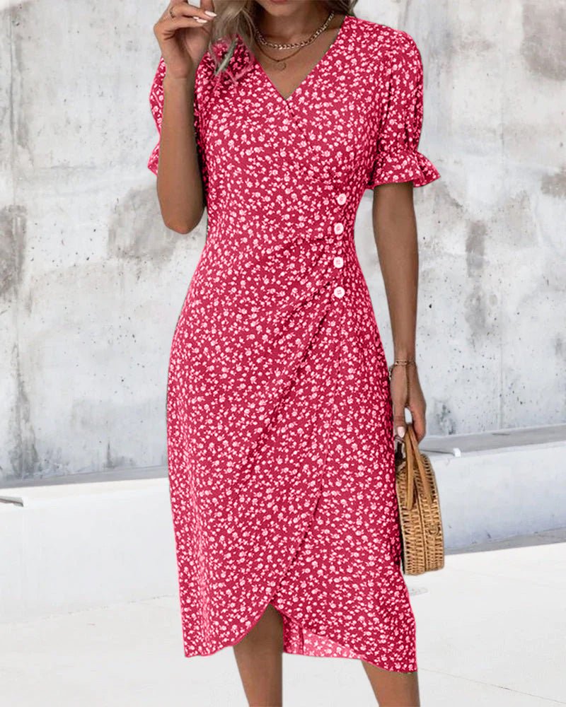 Abito Wrap Floreale Elegante da Donna