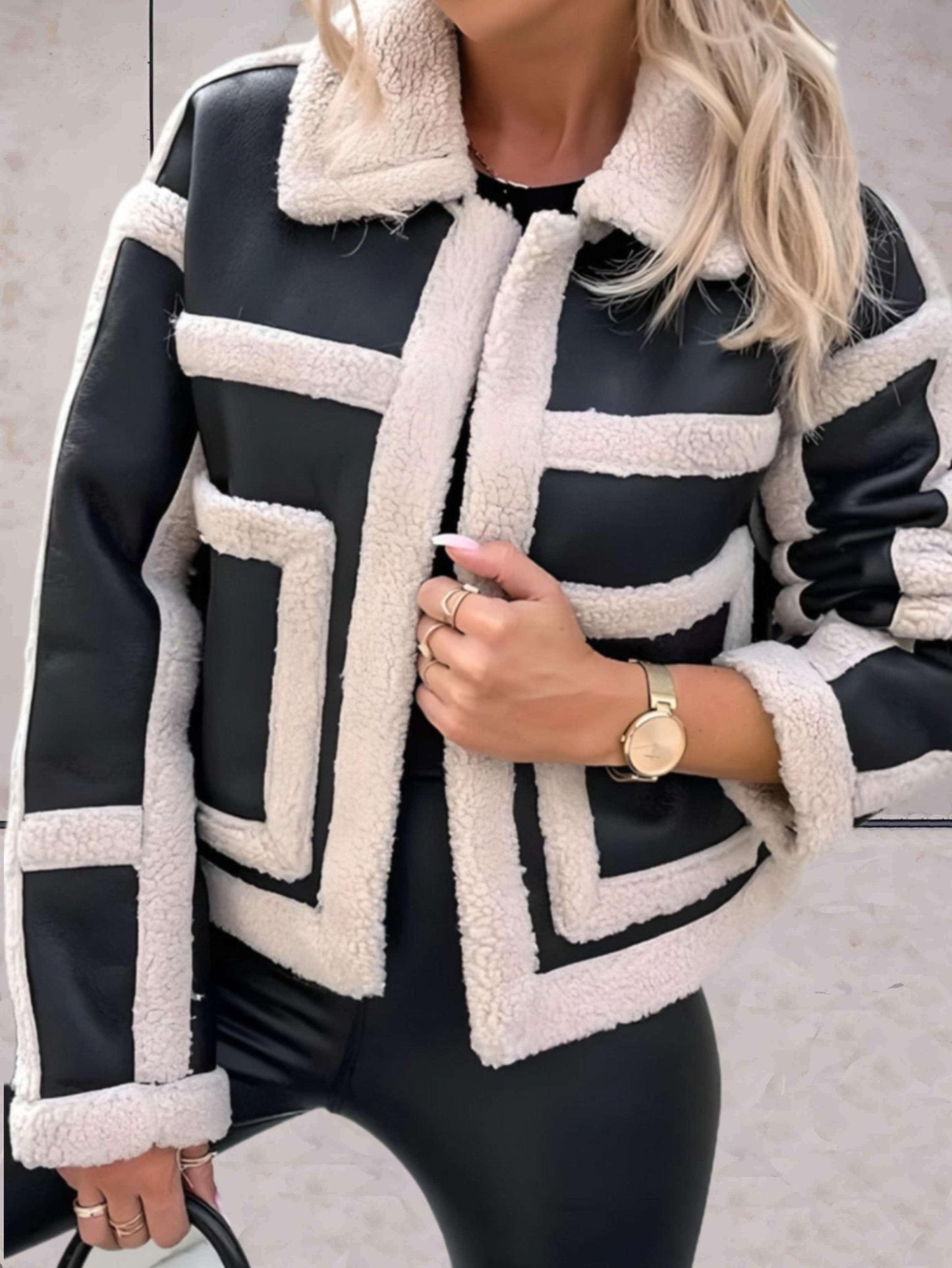 Nairobi - Giacca elegante e versatile in faux shearling