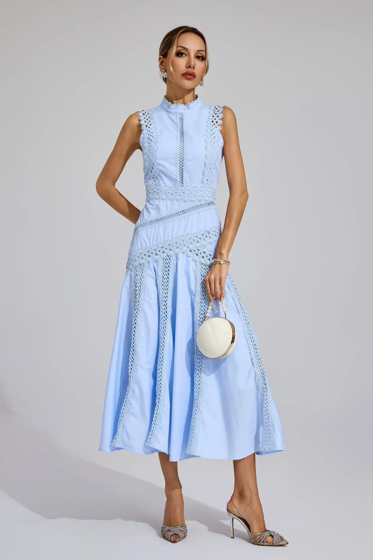 Abito con Inserti in Pizzo da Donna