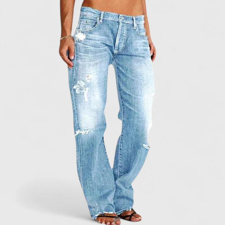 Jeans a Gamba Dritta da Donna