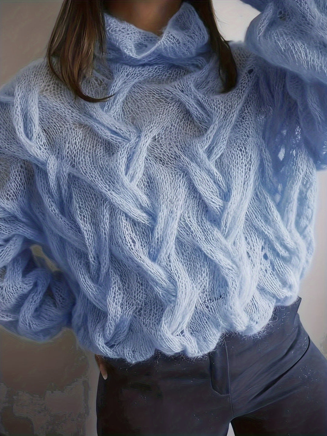 Bellinda - Maglione elegante e stiloso con dettagli traforati