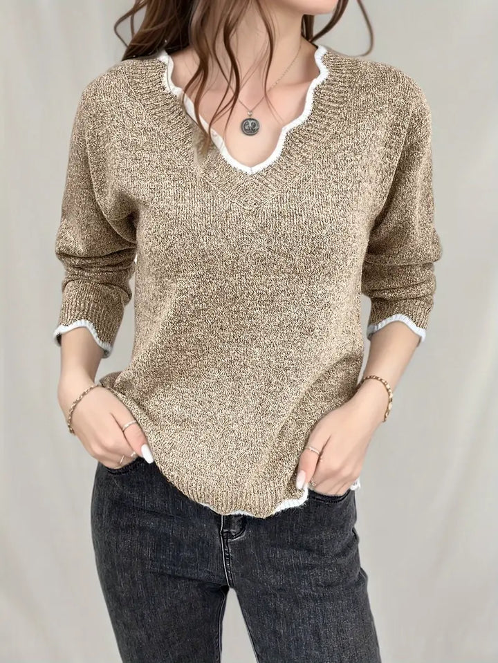 Zanna - Maglione casual con scollo a V
