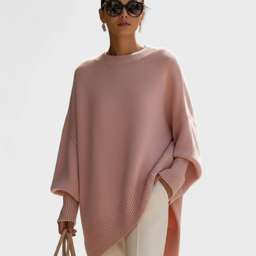 Rhianna - Maglione poncho oversize caldo