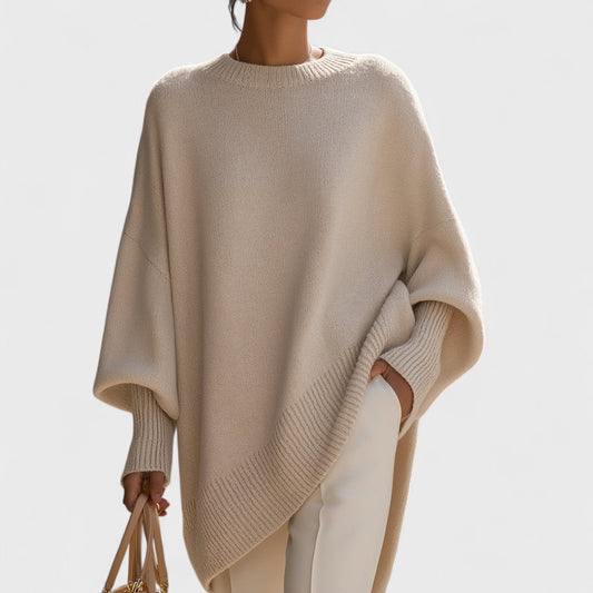 Rhianna - Maglione poncho oversize caldo