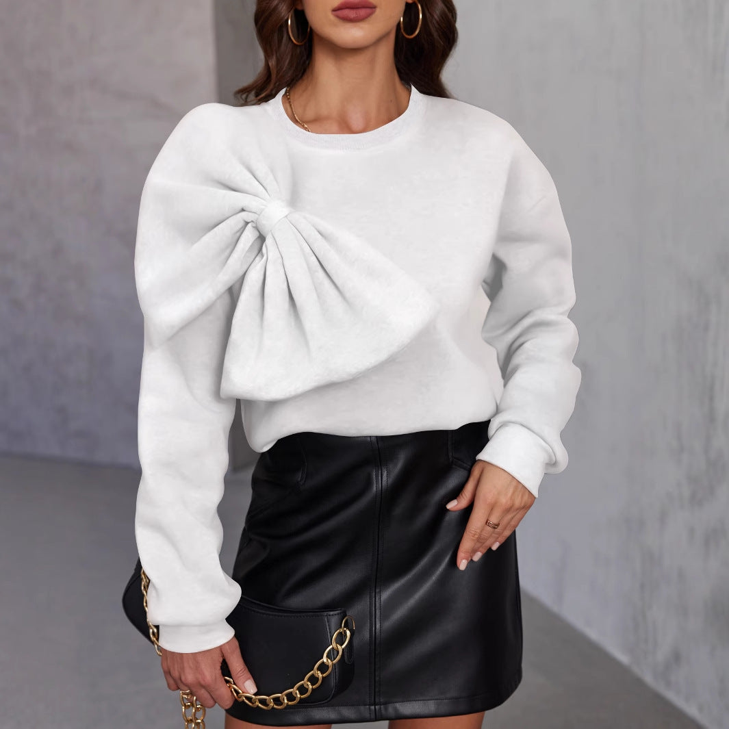 Dolly - Maglione elegante a maglia con fiocco