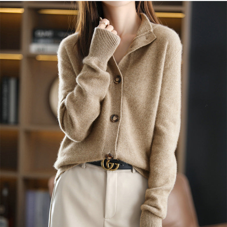 Maglione Pregiato in Maglia con Bottoni da Donna