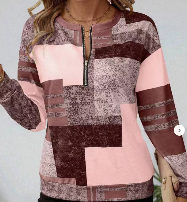 Maglione Morbido da Donna con Mezza Zip