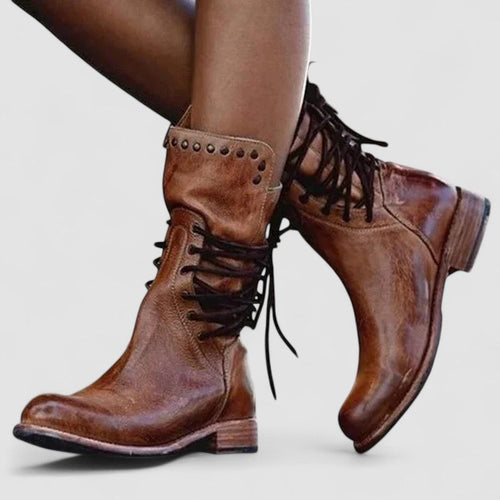 Stivaletti Western in Camoscio da Donna
