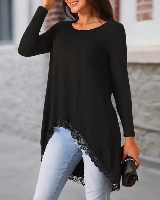 Savanah - Felpa lunga casual irregolare