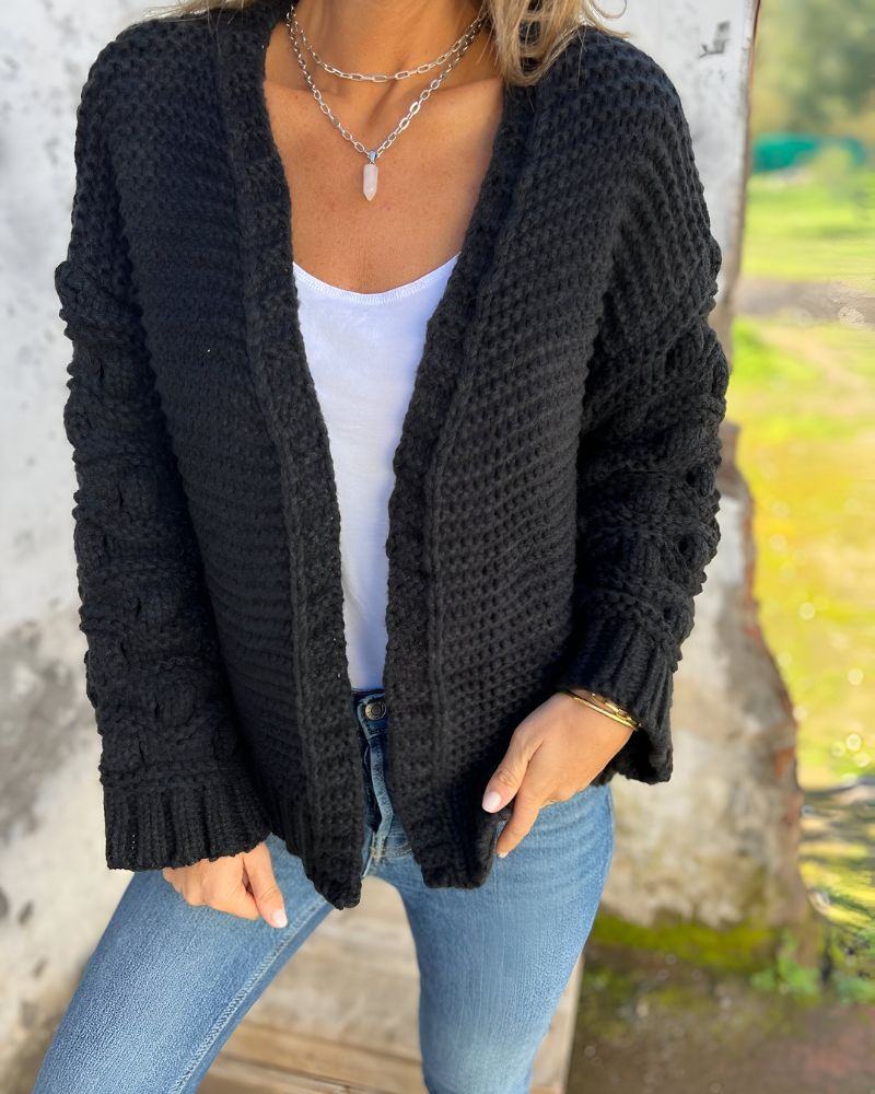 Orianna - Cardigan elegante lavorato a maglia a maniche lunghe e caldo