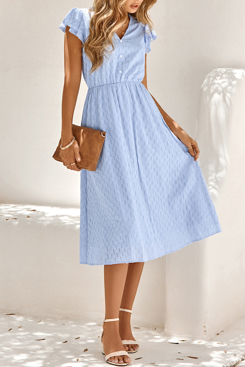 Marlena – Elegante abito midi con scollo a V