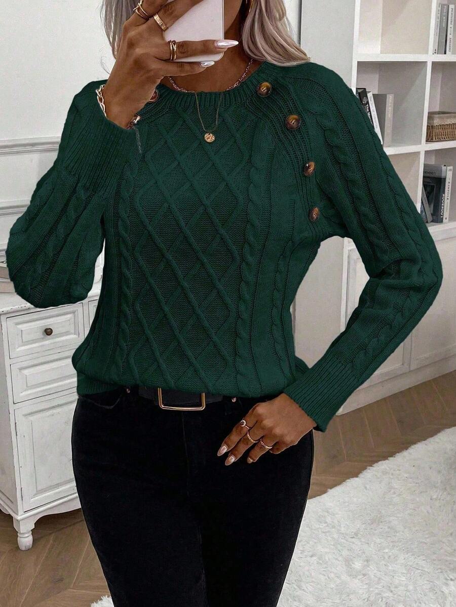 Xanthia - Maglione caldo ed elegante lavorato a maglia