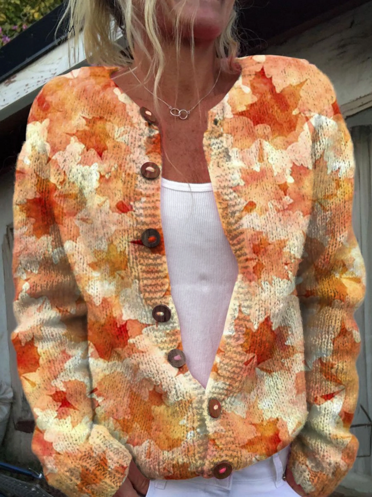 Cardigan Vintage in Morbida Maglia da Donna