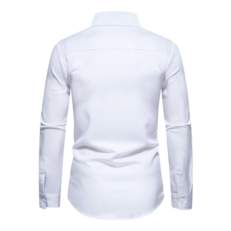 Camicia da uomo a maniche lunghe elasticizzata - Ice