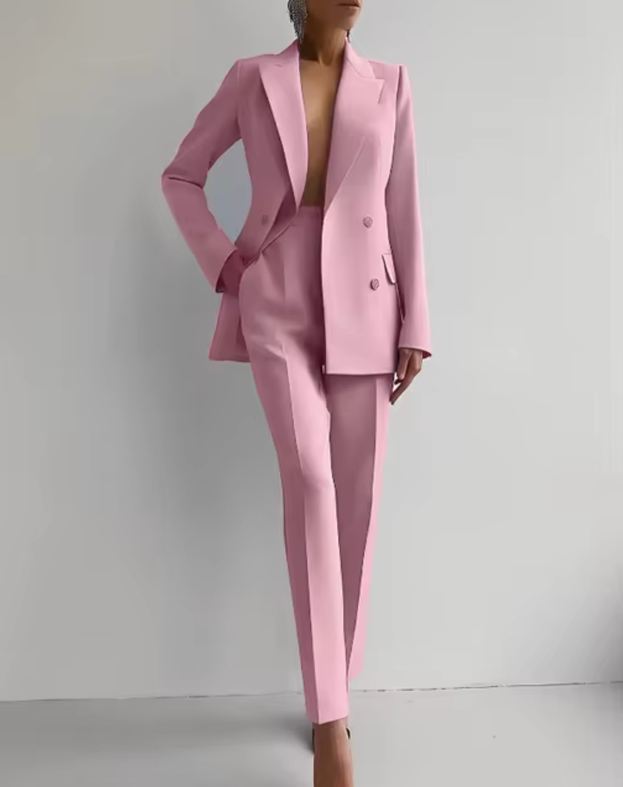 Laylani - Elegante completo blazer e pantaloni dritti