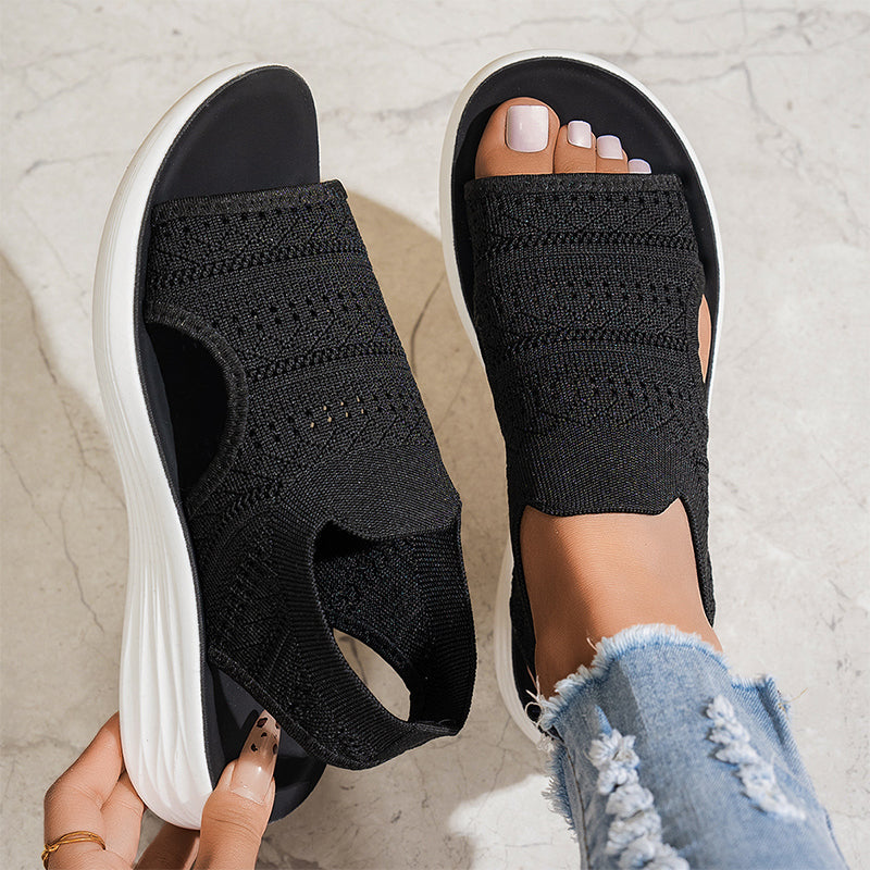 Sandali Comfort Traspiranti con Plateau da Donna