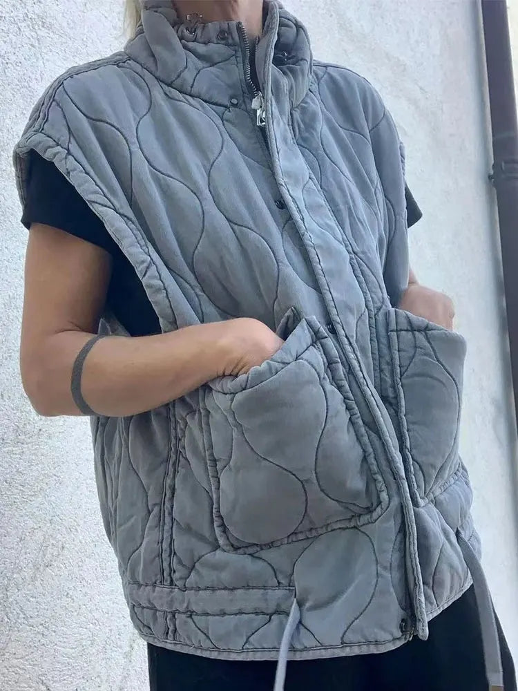 Cynthia - Gilet in cotone senza maniche