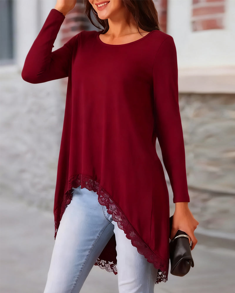 Savanah - Felpa lunga casual irregolare