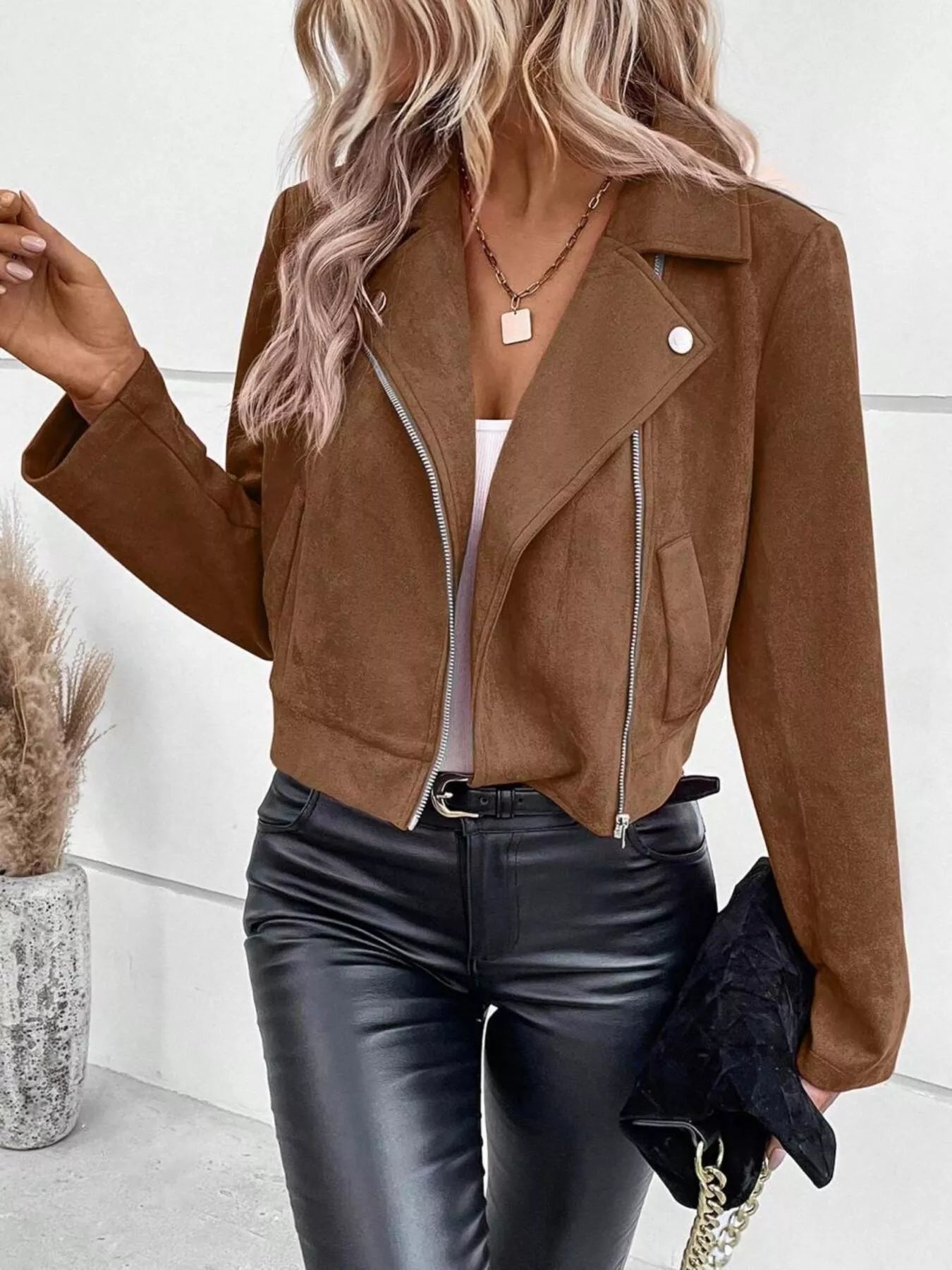 Gretta - Elegante giacca corta con zip versatile