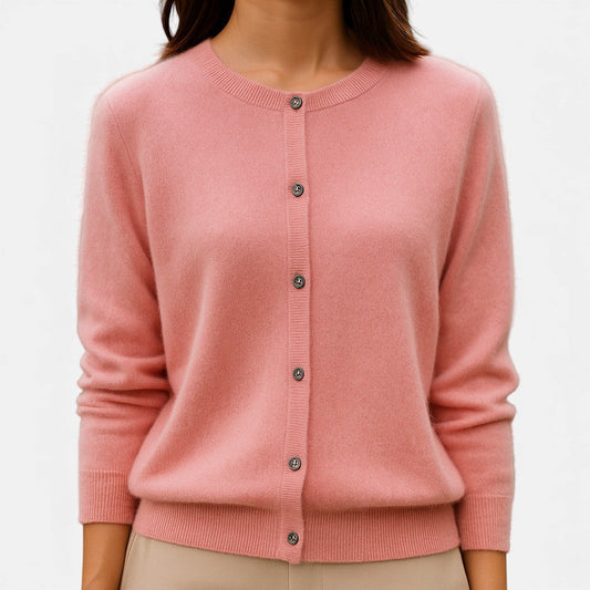Valery - Maglione casual con bottoni effetto cashmere