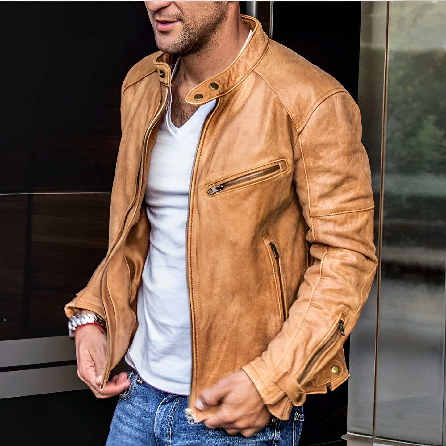 Giacca in pelle elegante per tutte le stagioni - Dalton