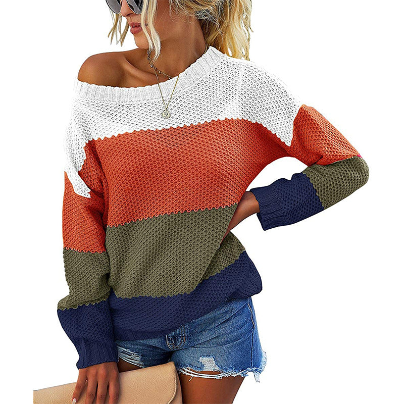 Pearleen - Maglione in maglia a righe, chic e morbido