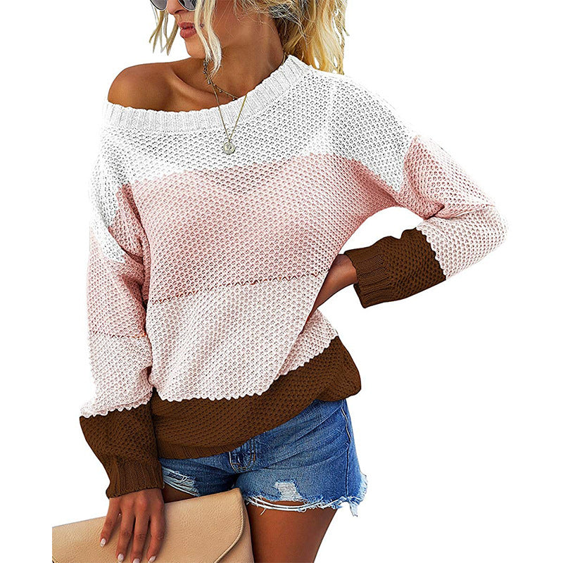 Pearleen - Maglione in maglia a righe, chic e morbido