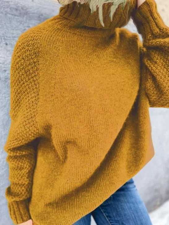 Inessa - Maglione casual spesso e caldo
