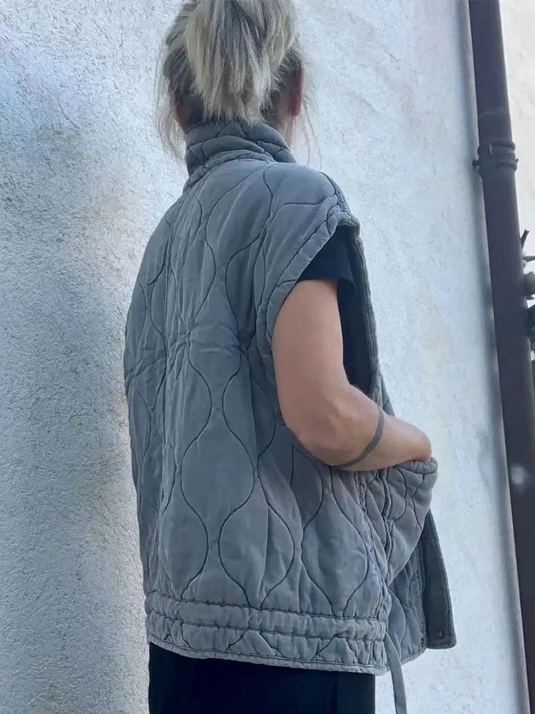 Cynthia - Gilet in cotone senza maniche