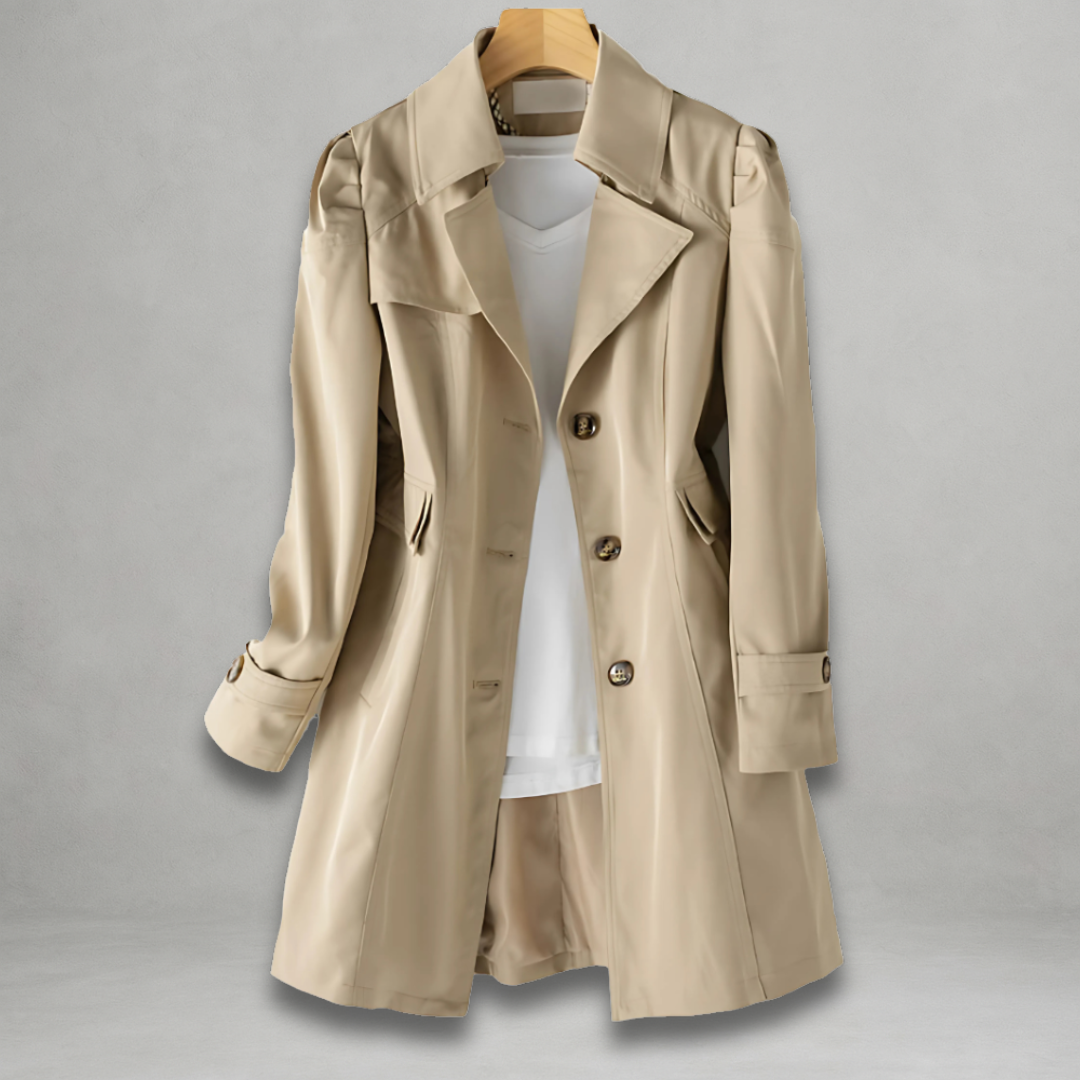 Gwyneth - Elegante trench casual e caldo