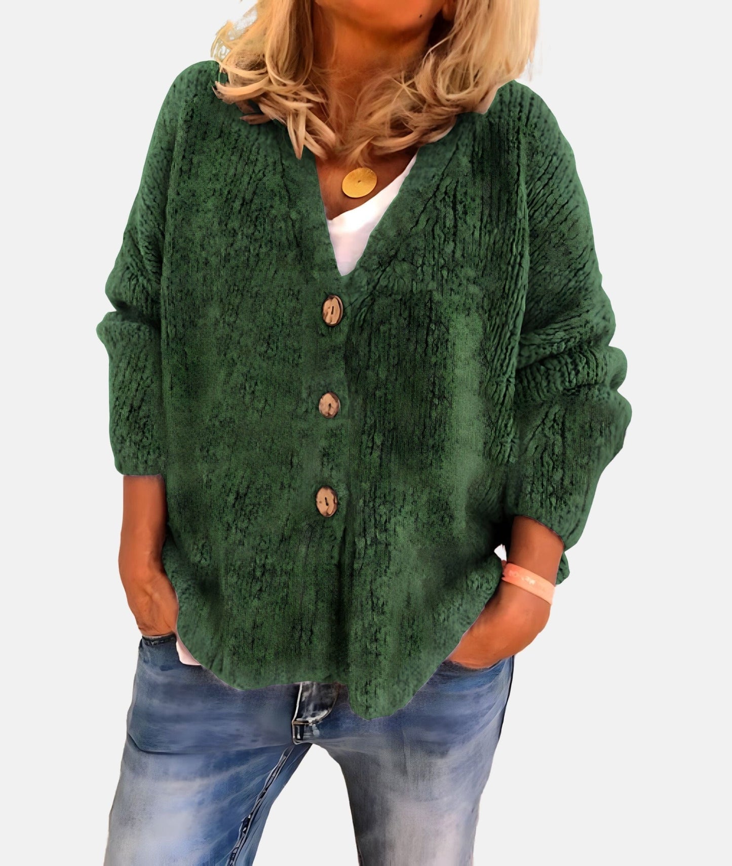 Raelyn - Cardigan caldo casual e versatile con scollo a V
